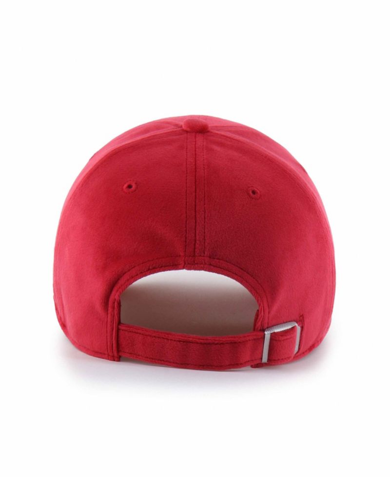 Men's and Women's '47 Red Indiana Fever Spirited Velour Clean Up Adjustable Hat