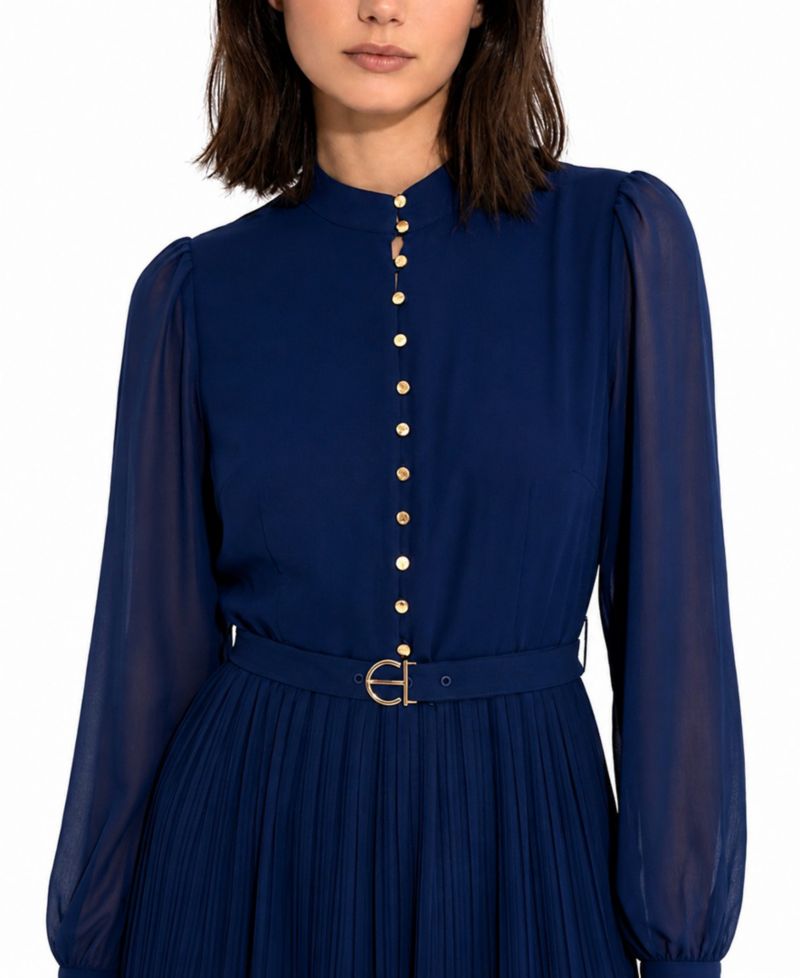 Women's Adira A-Line Mock Neck Long Sleeve Dress