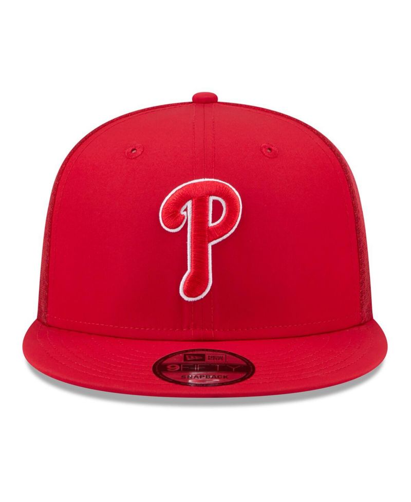 Men's Red Philadelphia Phillies 2026 Batting Practice 9FIFTY Snapback Hat