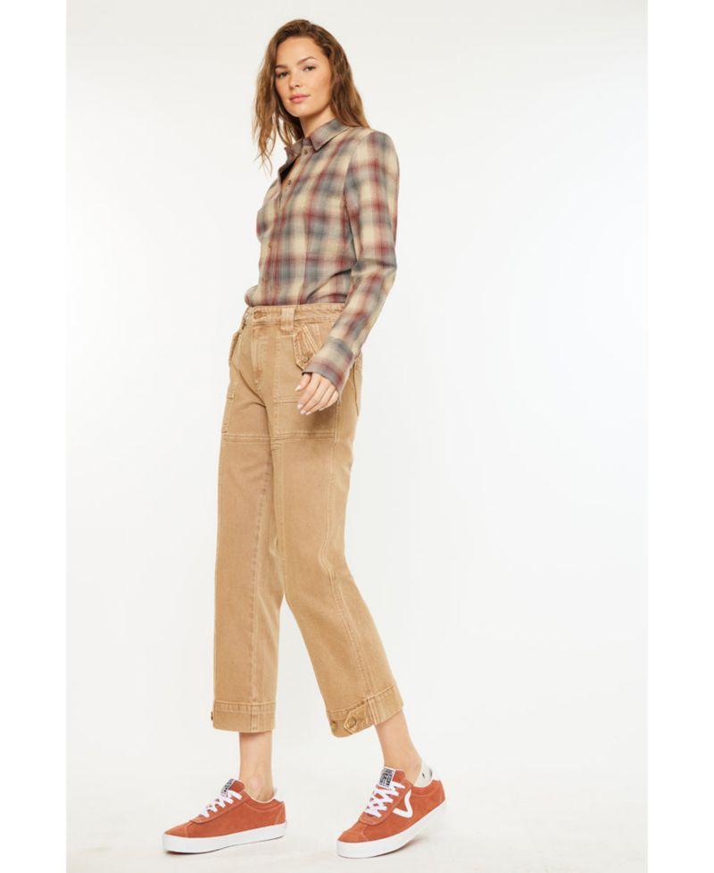 Women's Ronnie High-Rise Straight-Leg Cargo Jeans