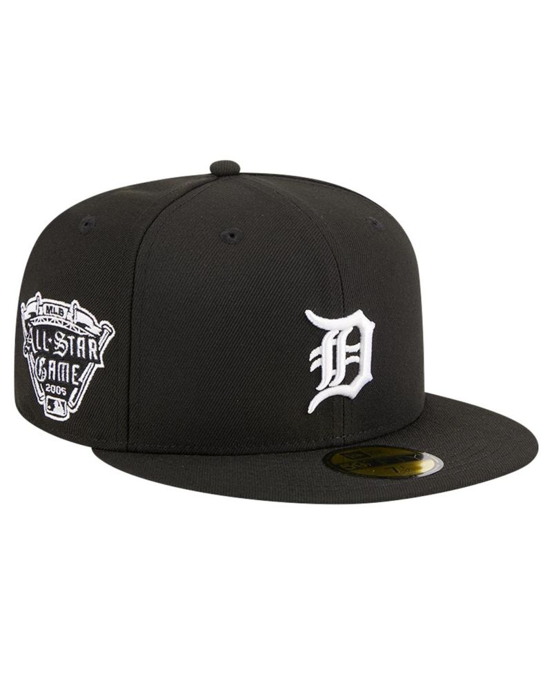 Men's Black Detroit Tigers Logo 59FIFTY Fitted Hat