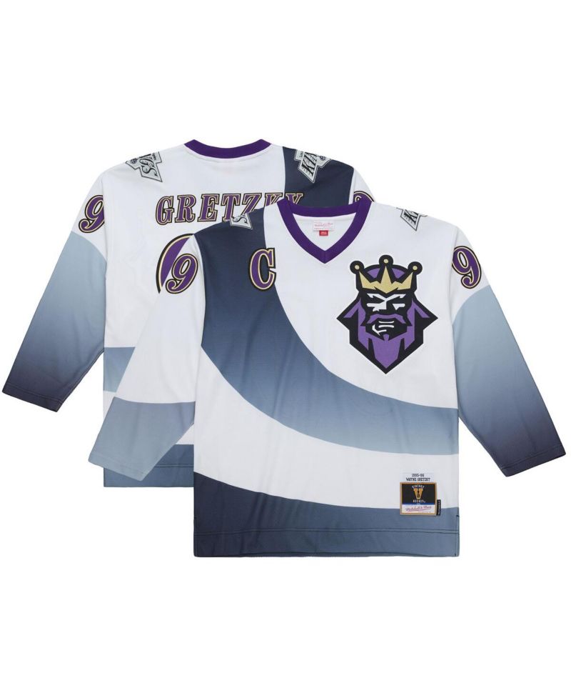 Men's Wayne Gretzky White Los Angeles Kings Big & Tall 1995-96 Blue Line 2.0 Jersey