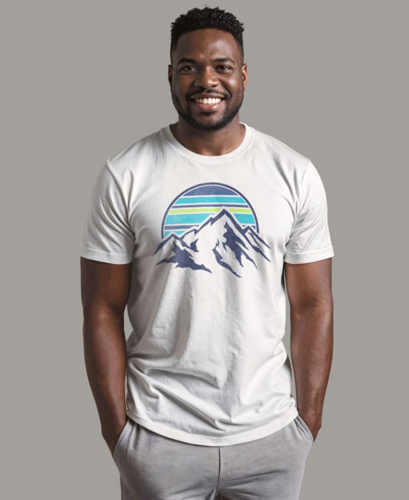 Men's Generic Additude Mount Range Pocket Short-Sleeve T-Shirt
