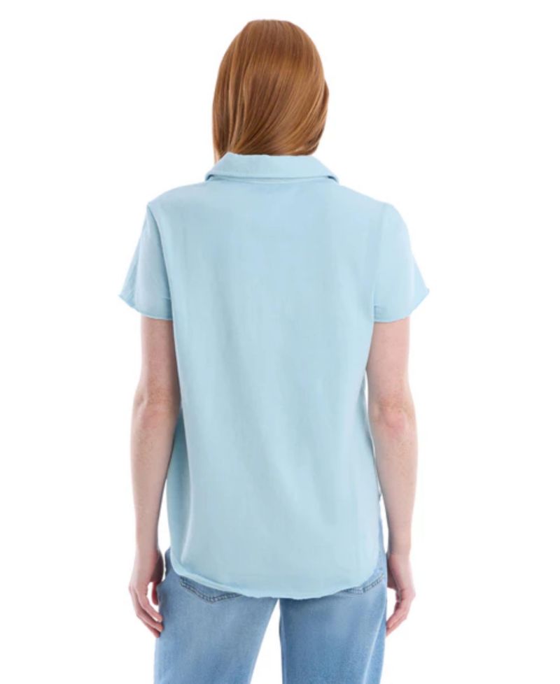 Women's Clothing Chest Pocket Polo Tee
