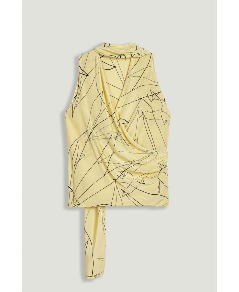 Women's Shawl Detail Blouse