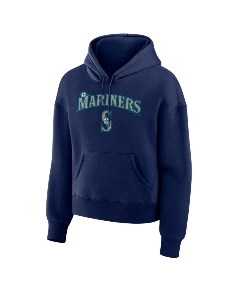 Women's Navy Seattle Mariners Lockup Legacy Fleece Hoodie