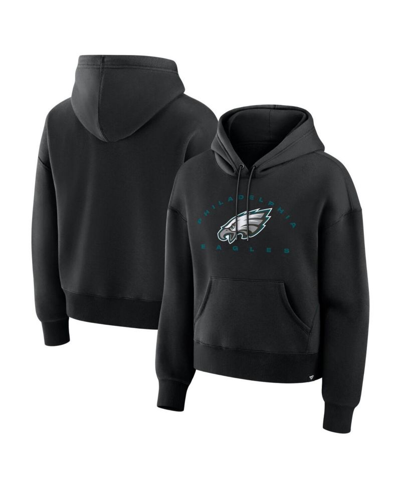 Women's Black Philadelphia Eagles Eligible Receiver Legacy Pullover Hoodie