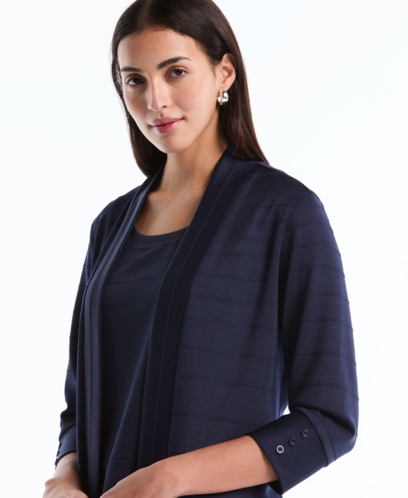 Petite Ottoman Knit Cardigan Sweater