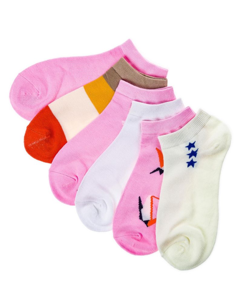 Women's Flamingo Ankle Socks 6 Pack