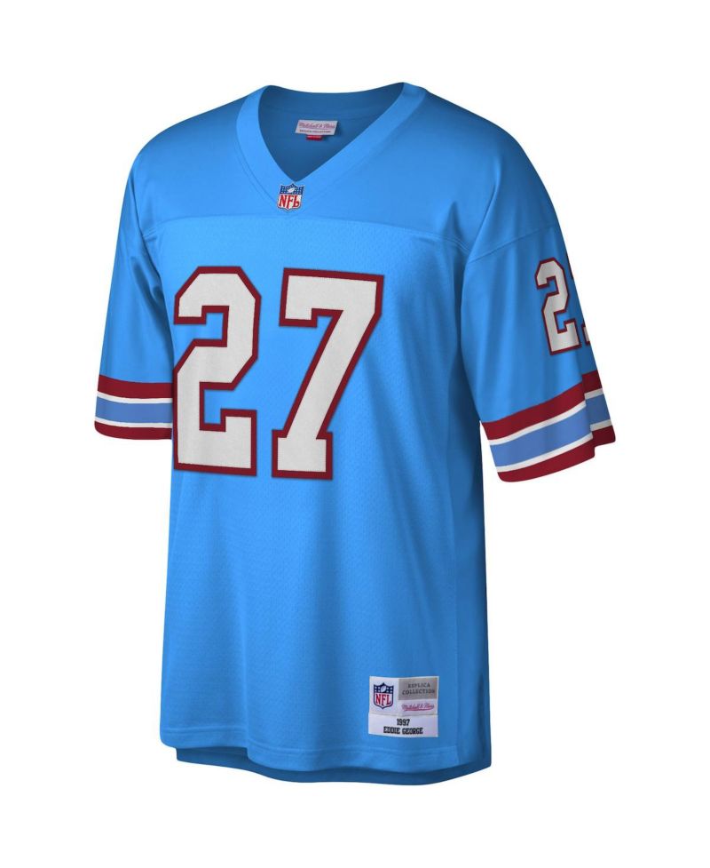 Men's Eddie George Light Blue Houston Oilers Legacy Replica Jersey