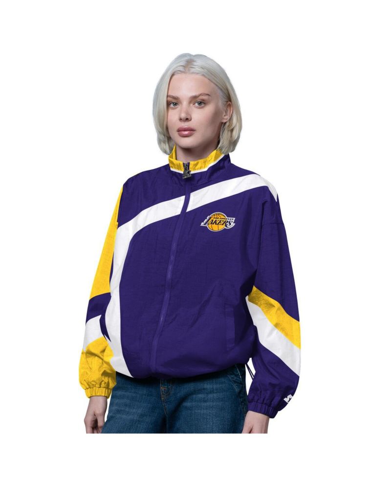 Women's Purple/Gold Los Angeles Lakers 1st Quarter Full-Zip Jacket