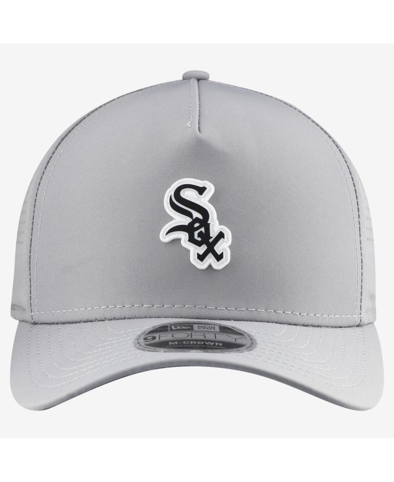 Men's Gray Chicago White Sox Micro Logo 9FORTY M-Crown A-Frame Adjustable Hat