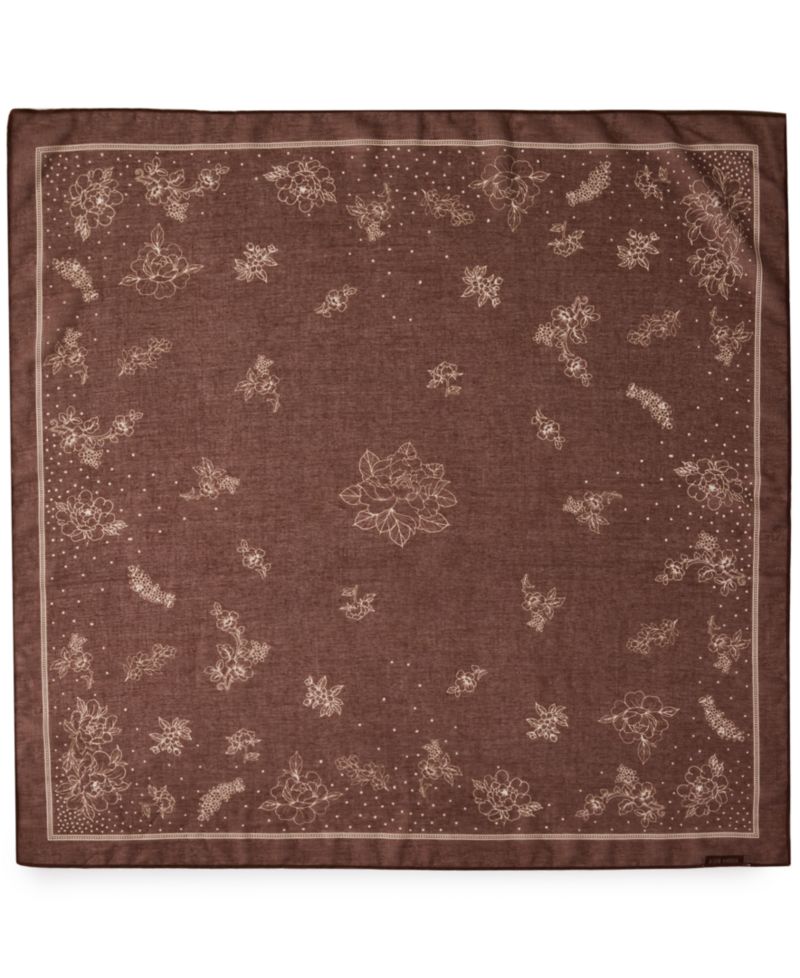 Floral Bandana Square Scarf