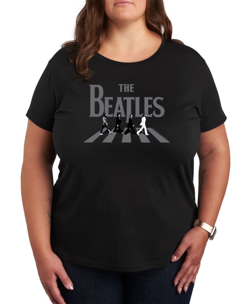 Plus Size The Beatles Graphic Pullover T-shirt