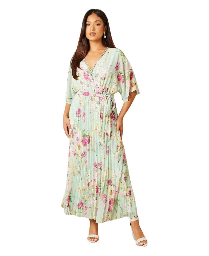 Women's Occasion Pleated Midi Dress