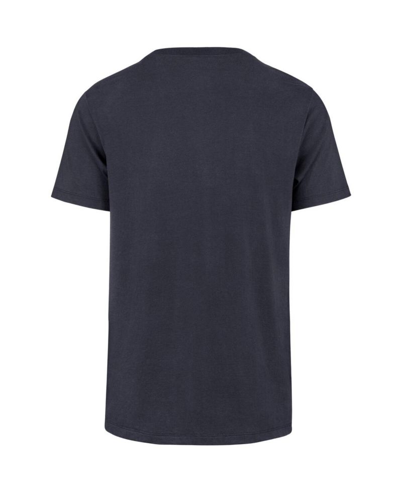 Men's Navy Chicago Bears Stripe Splash Franklin Throwback T-Shirt