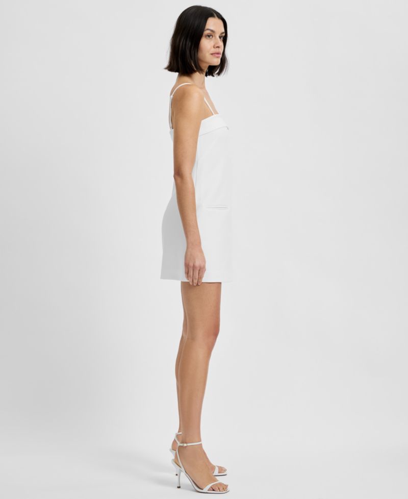 Women's Azra Twill Fold-Over Two-Pocket Strappy Mini Dress