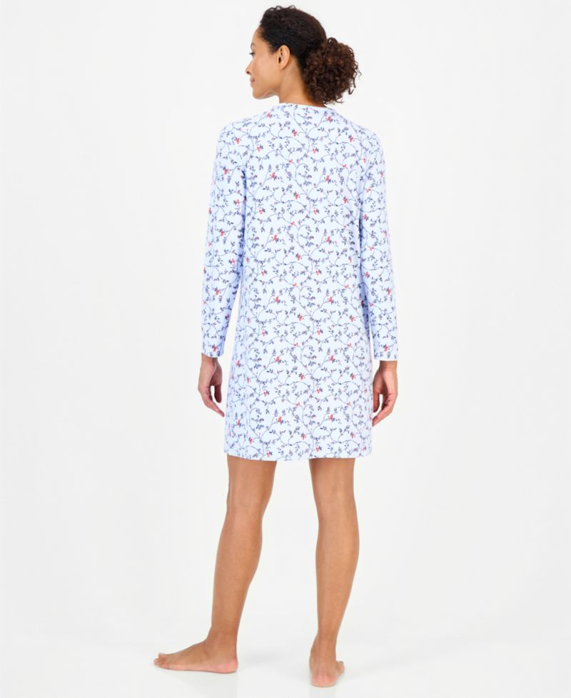 Women's Long Sleeve Soft Knit Sleepshirt