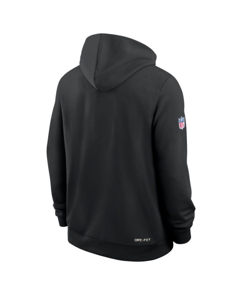 Men's Black Philadelphia Eagles Sideline Standard Issue Dri-FIT Full-Zip Hoodie