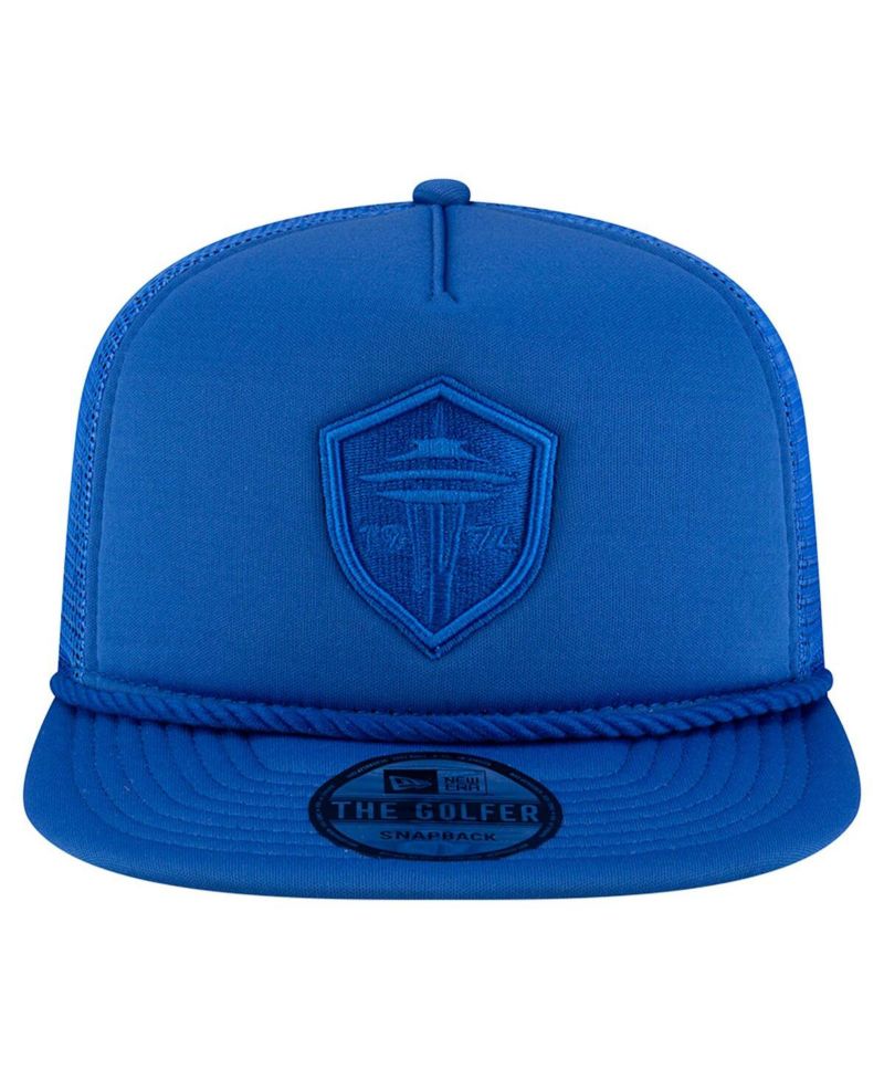 Men's Blue Seattle Sounders FC Tone Golfer Snapback Hat