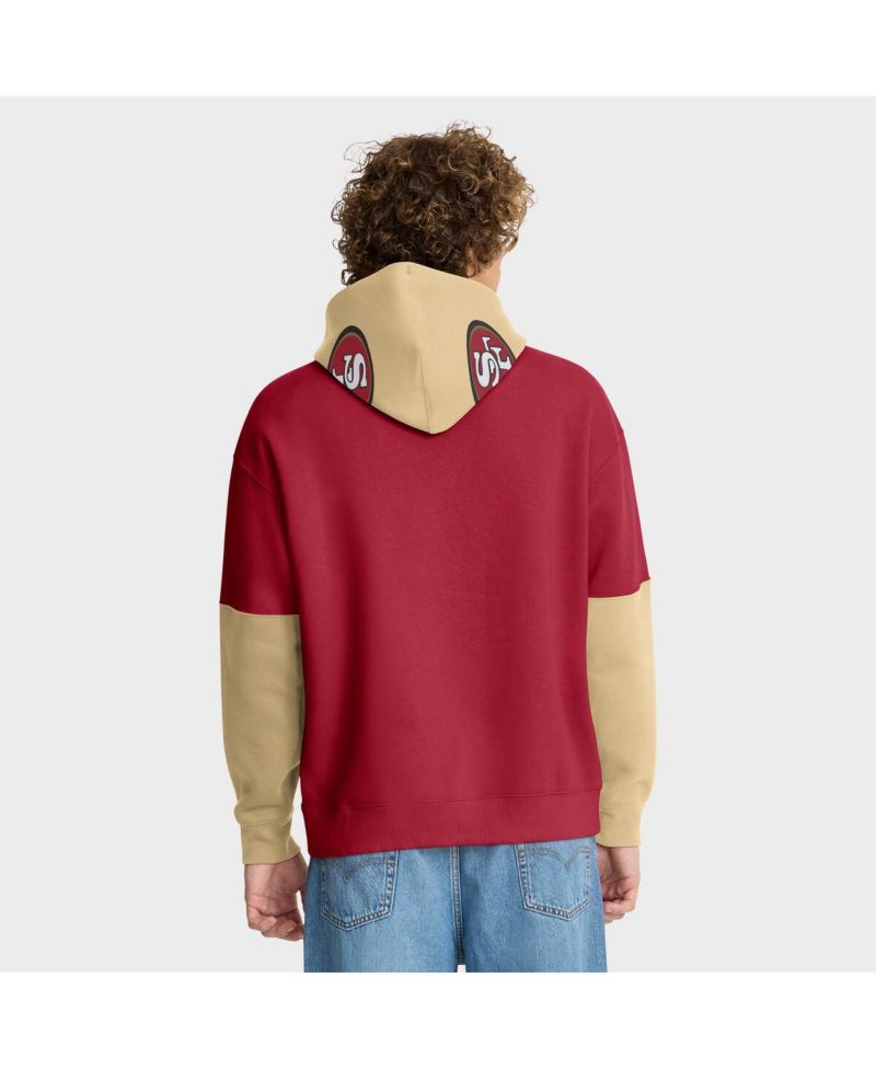 Men's Scarlet San Francisco 49ers Helmet Pullover Hoodie