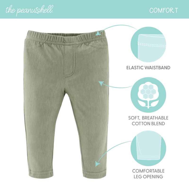 Baby Boys Jeggings, 4-Pack, Neutral