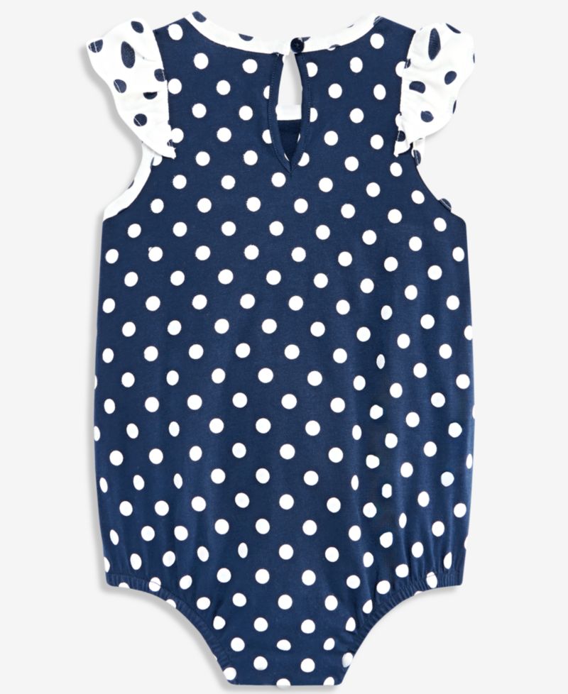 Baby Girls' Dot-Print Sunsuit