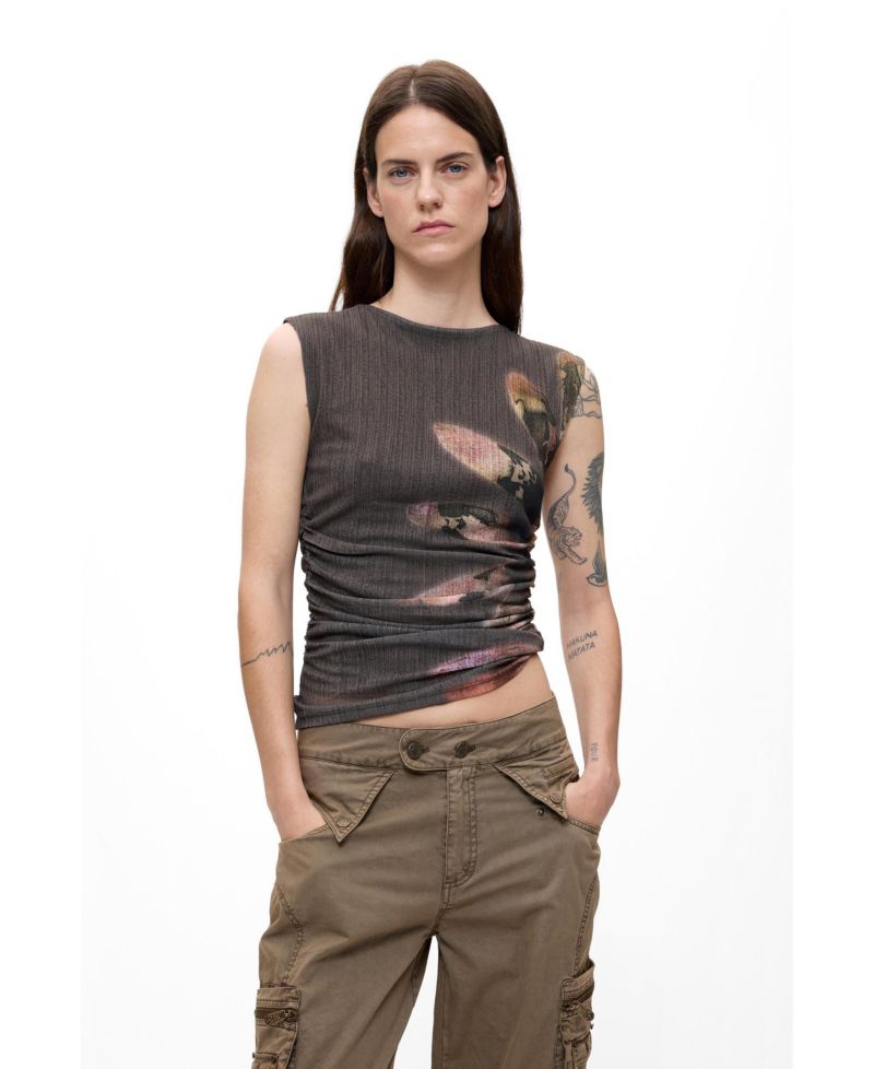 Women's Sleeveless Knit T-shirt