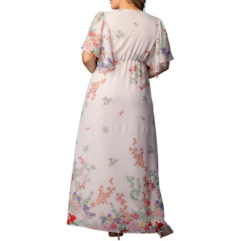 Plus Size Catalina Border Print Gown
