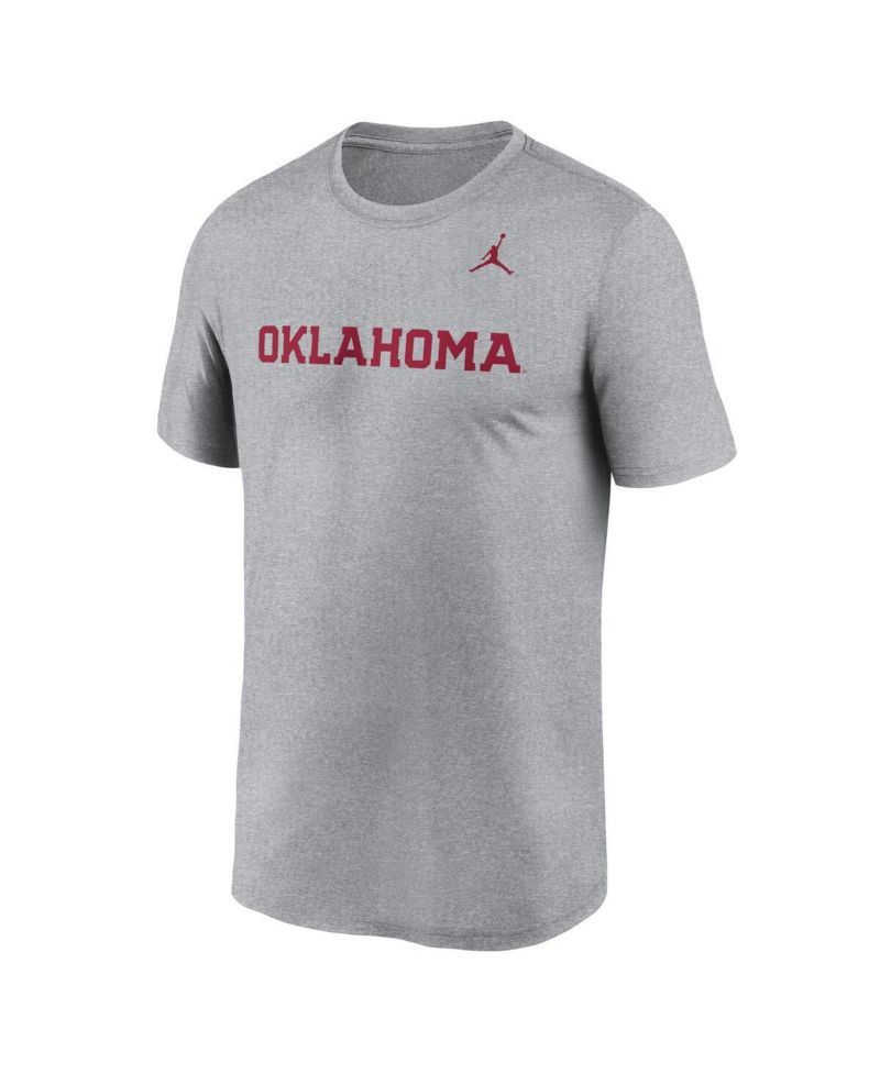 Men's Heather Gray Oklahoma Sooners Primetime Legend Wordmark T-Shirt