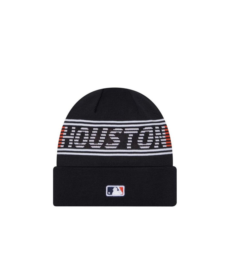 Men's Navy Houston Astros Authentic Collection Cuffed Knit Hat