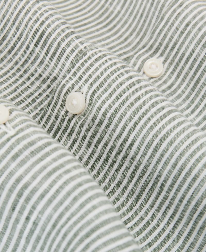 Men's Ruban Stripe Linen Shirt