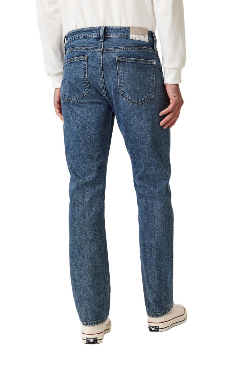 Men's Mavi Zach Straight Leg In Dark Faded Classic Blue