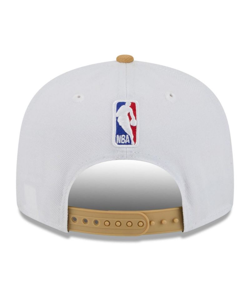 Men's White/Gold Boston Celtics 2025/26 City Edition 9FIFTY Snapback Hat