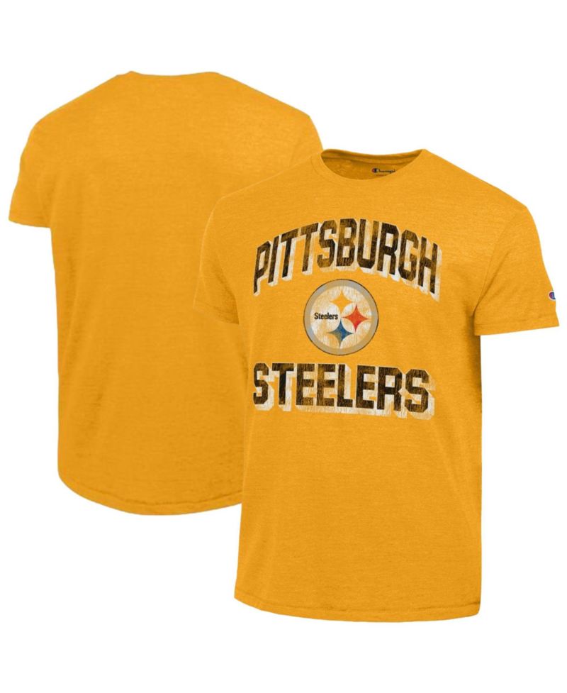 Men's Heather Gold Pittsburgh Steelers Ultimate Tri-Blend T-Shirt