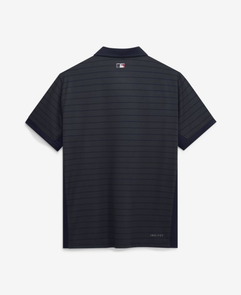 Men's Navy Minnesota Twins Authentic Collection Striped Victory Dri-FIT Polo Shirt