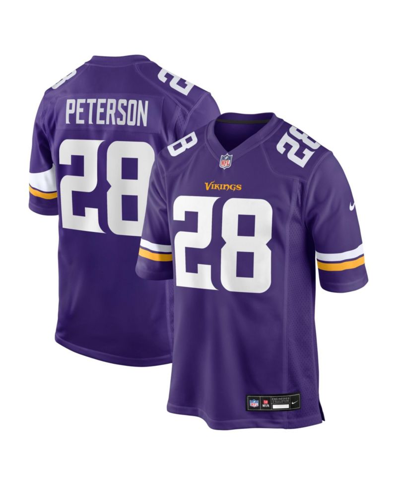 Men's Minnesota Vikings Adrian Peterson Team Retired Game Jersey