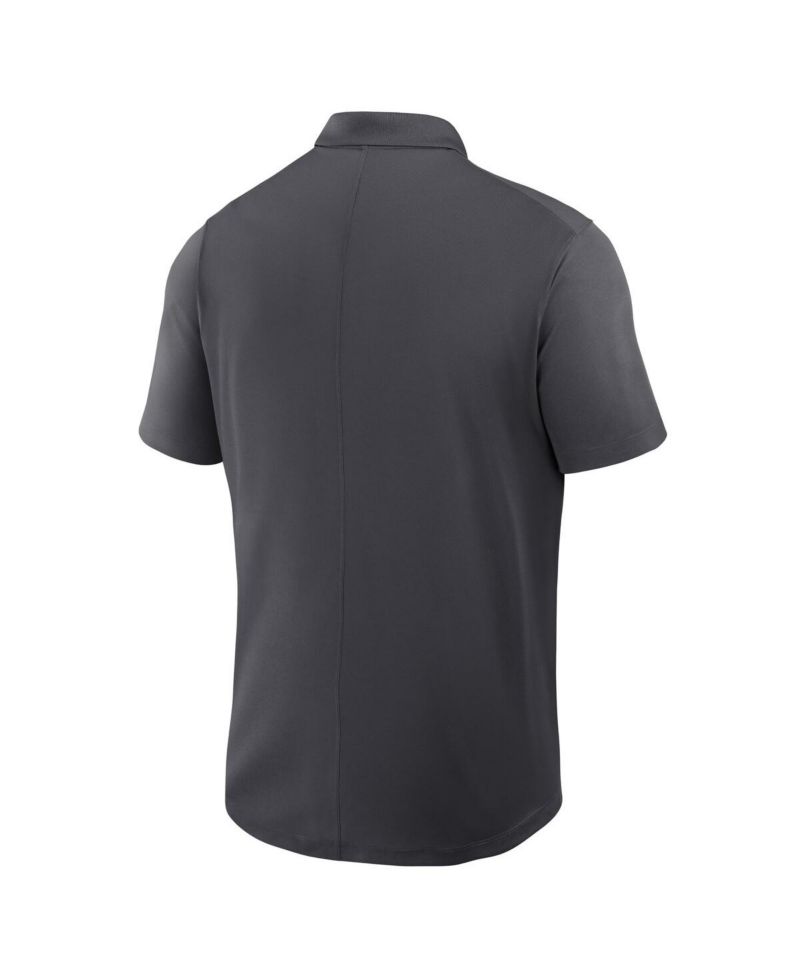 Men's Anthracite Michigan State Spartans Primetime Victory Primary Logo Performance Polo Shirt