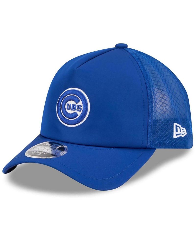 Men's Royal Chicago Cubs 2026 Batting Practice Alternate Apex 9FORTY Adjustable Hat