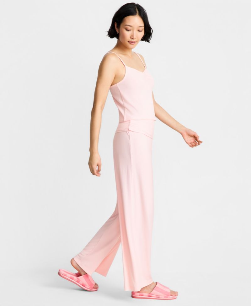Women's Ribbed Tank & Foldover Pants Pajama Set