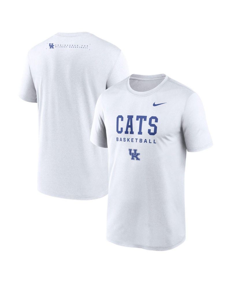 Men's White Kentucky Wildcats 2025 Courtside Basketball Legend Dri-FIT T-Shirt