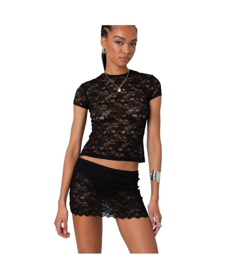 Women's Kaori Sheer Lace T Shirt