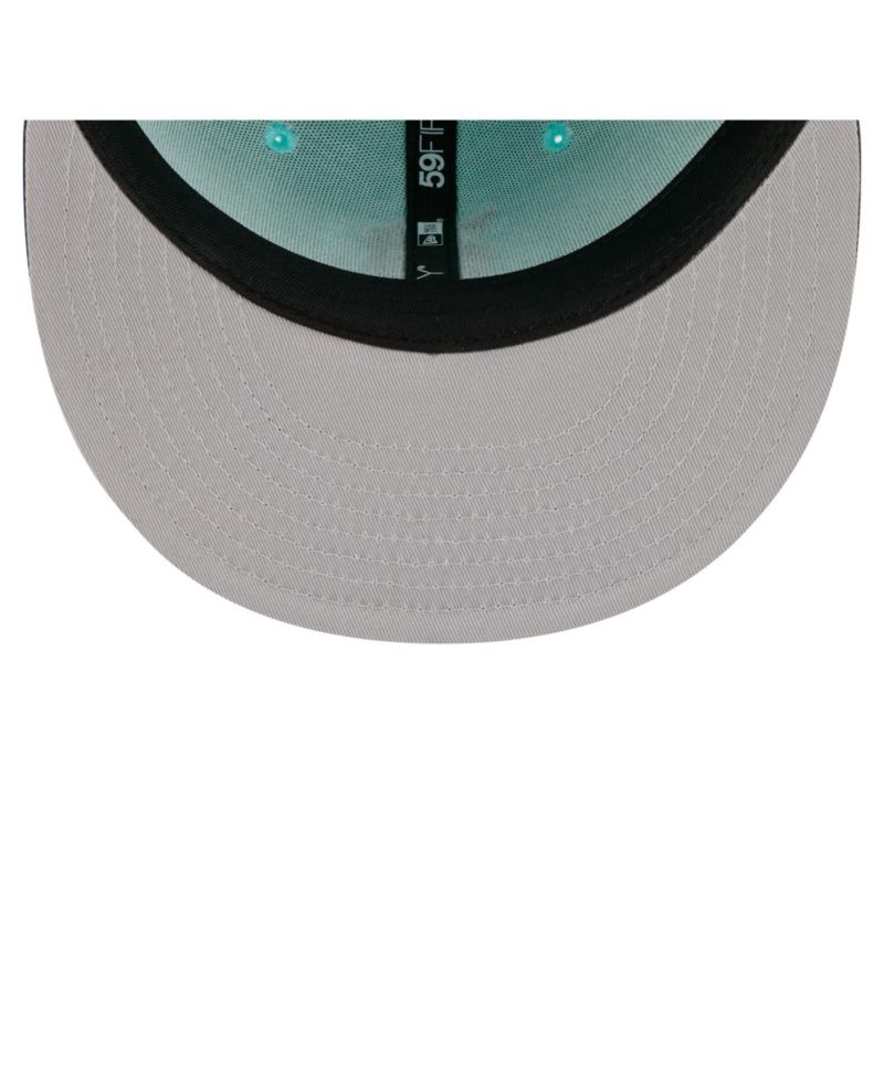 Men's Turquoise/Charcoal Detroit Tigers Two-Tone Color Pack 59FIFTY Fitted Hat