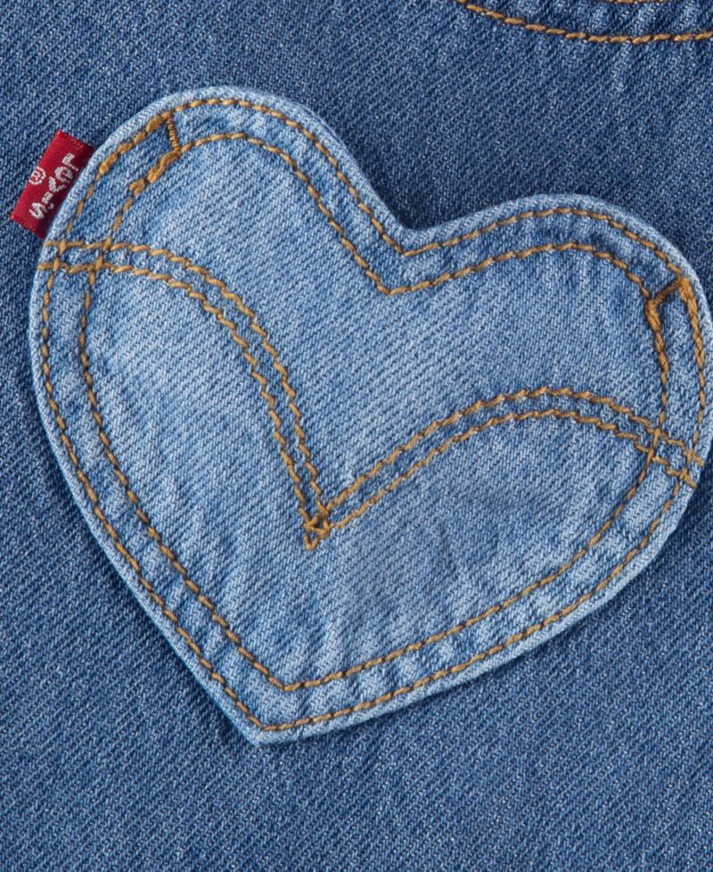Baby Girls' Sleeveless Heart Overall