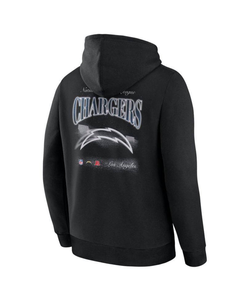 Men's Los Angeles Chargers Nightfall Relaxed-Fit Fleece-Lined Hoodie