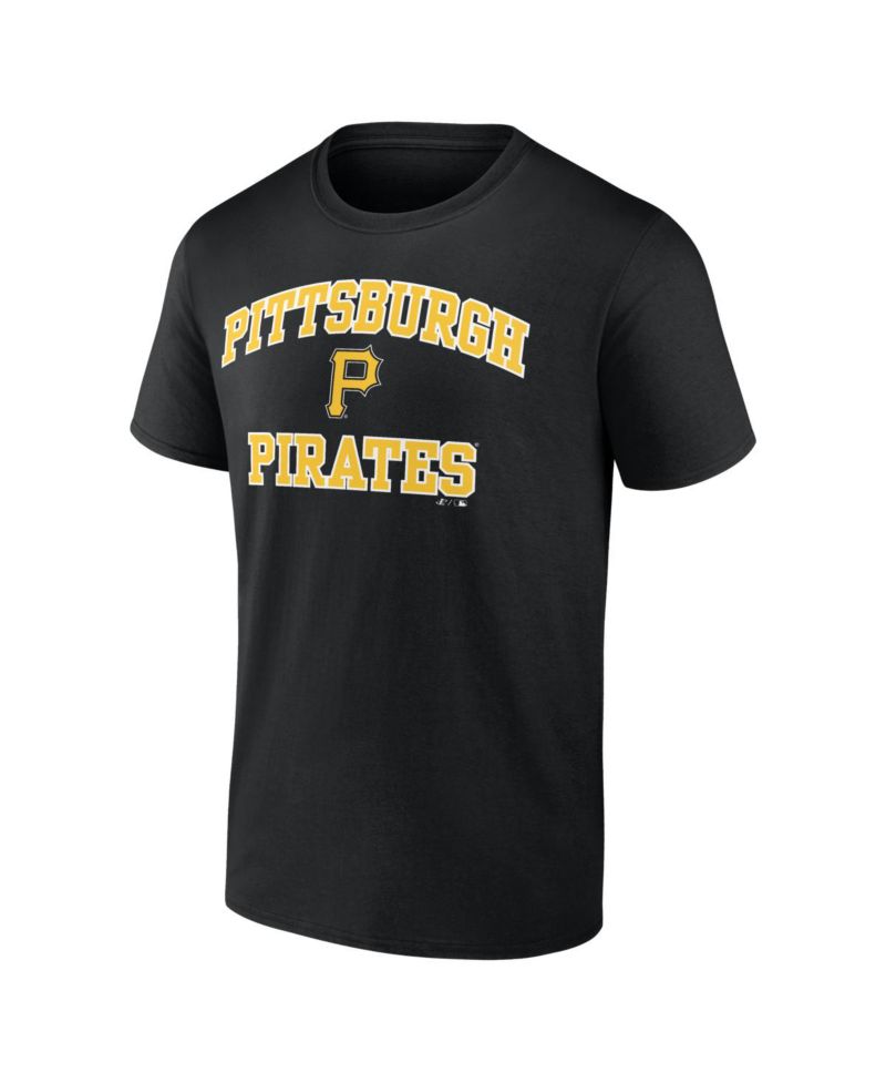 Men's Black Pittsburgh Pirates Heart and Soul T-Shirt