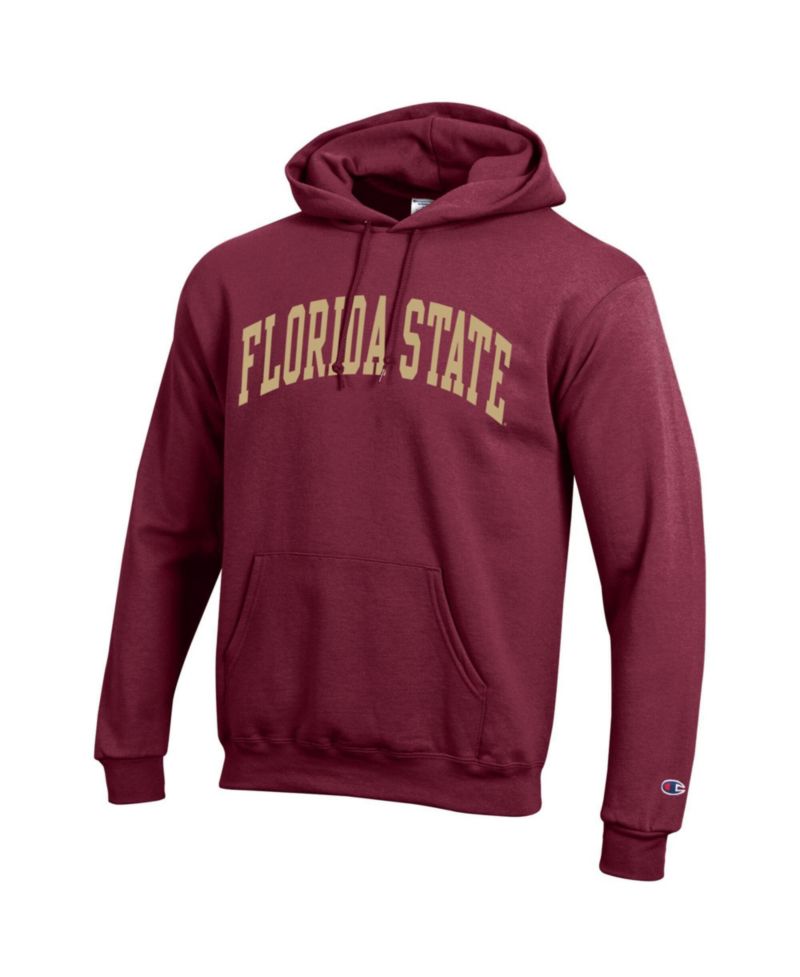 Men's Garnet Florida State Seminoles Basic Arch Fleece Pullover Hoodie