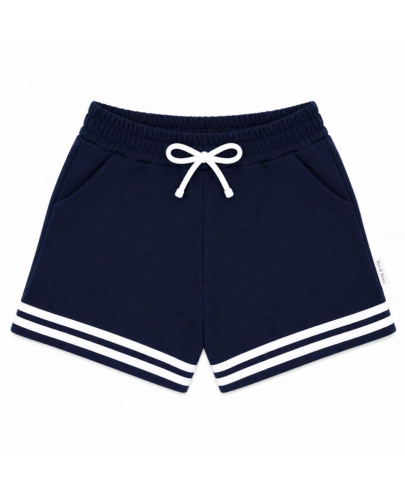 Little/Big (XS-XL)Unisex Striped Varsity Shorts