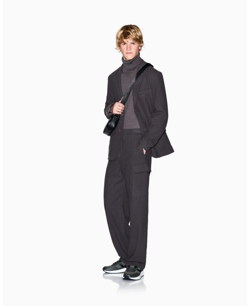 Men's Cozy Lab Wool Pockets Blazer