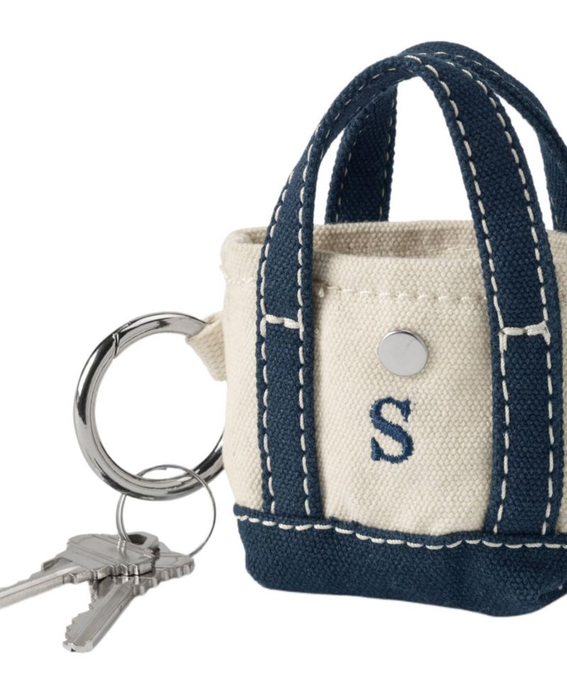 Pre-Monogrammed Letter Micro Canvas Tote